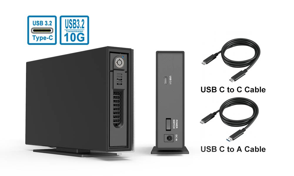 Geh. Raidon 1x SATA 2,5/3,5 1x USB3.1 Raidon GT1670-BA31  (BILD1)
