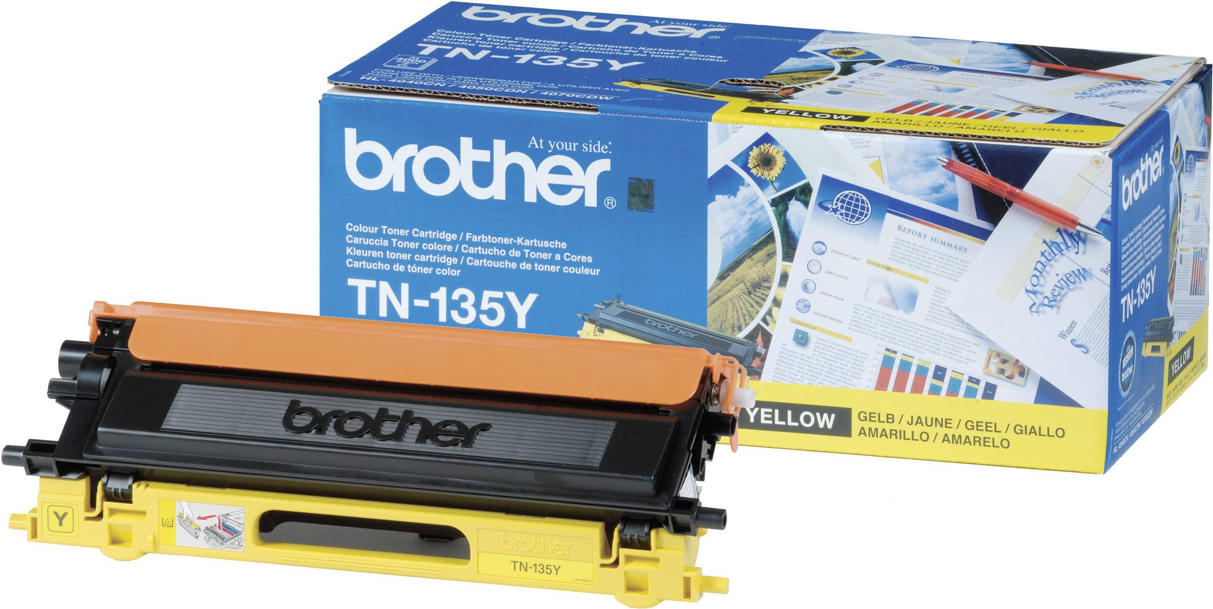 Toner Brother TN-135Y HL-4040CN/DN/DNLT, Brother TN135Y TN135Y (BILD1)
