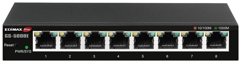 EDIMAX Switch 8x GE GS-5008E Web Smart - GS-5008E