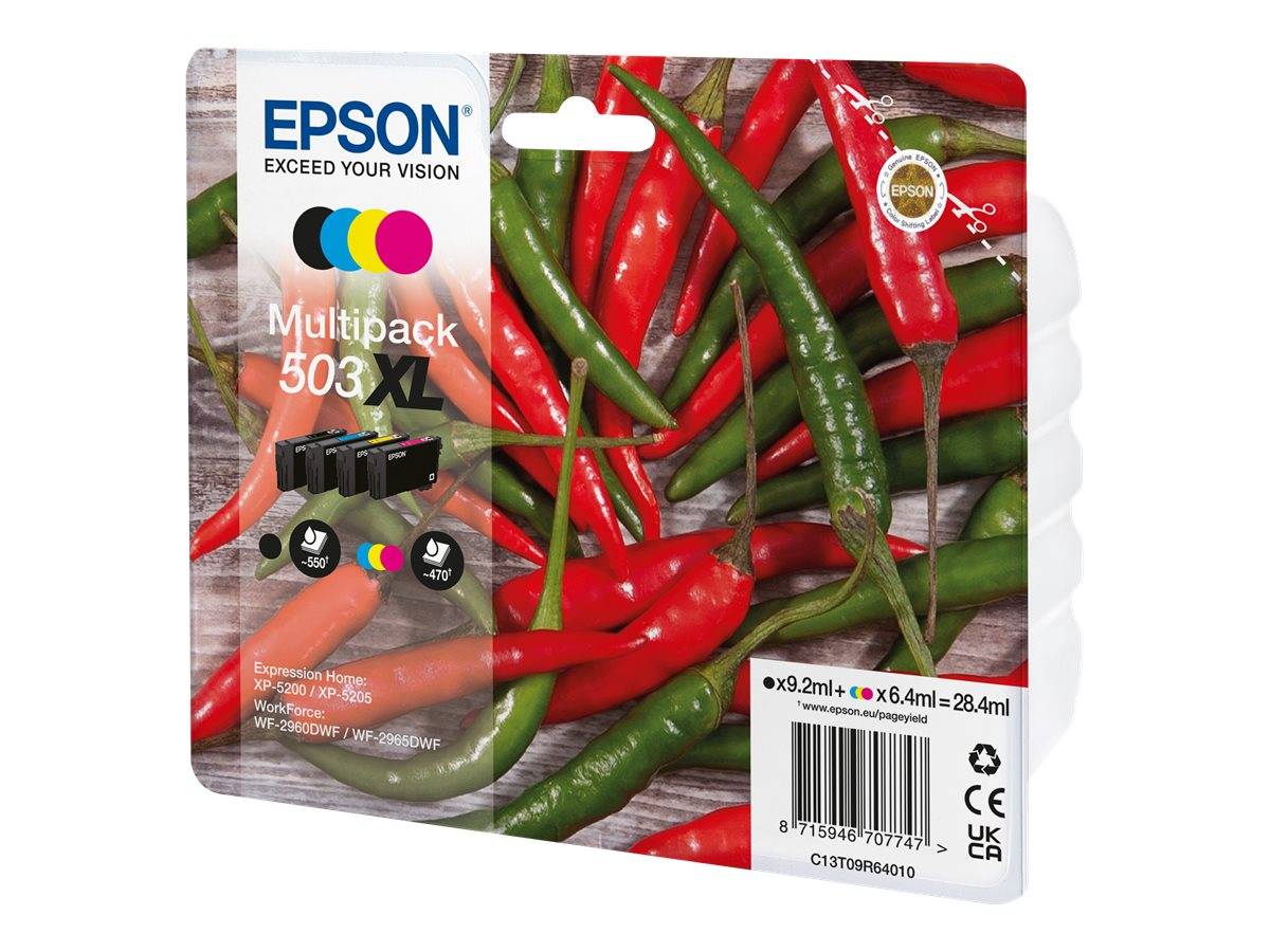 Patrone Epson 503 4er-Pack black + color XL T09R6 - C13T09R64010
