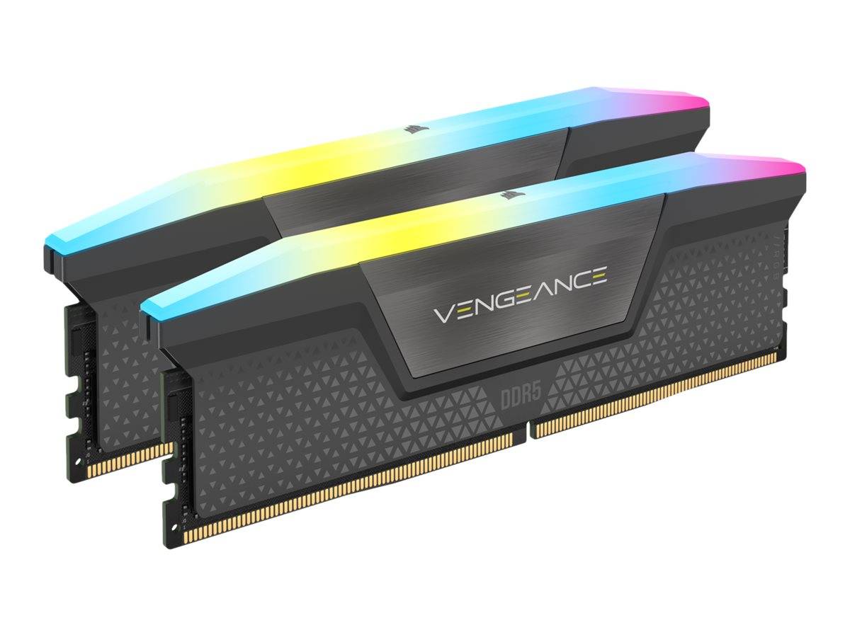DDR5 64GB PC 5200 CL40 CORSAIR KIT (2x32GB) VENGEANCE RGB B retail - CMH64GX5M2B5200Z40K