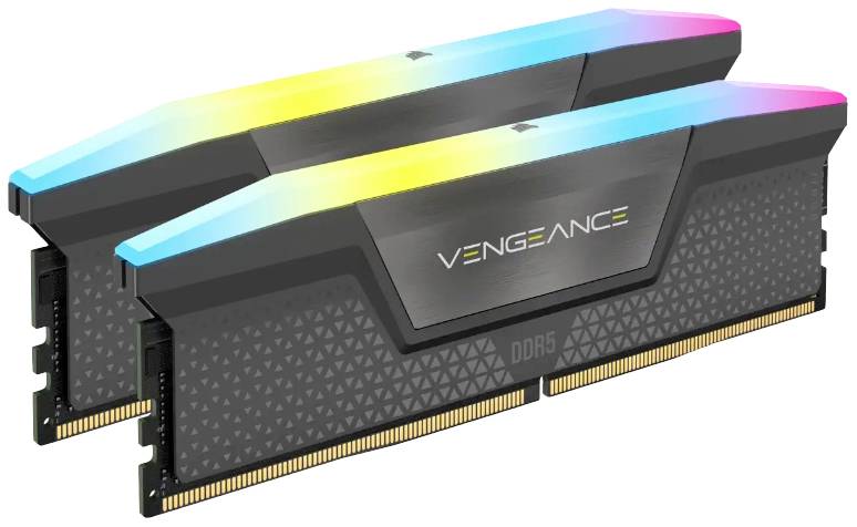 DDR5 64GB PC 5600 CL40 CORSAIR KIT (2x32GB) VENGEANCE RGB retail - CMH64GX5M2B5600Z40K