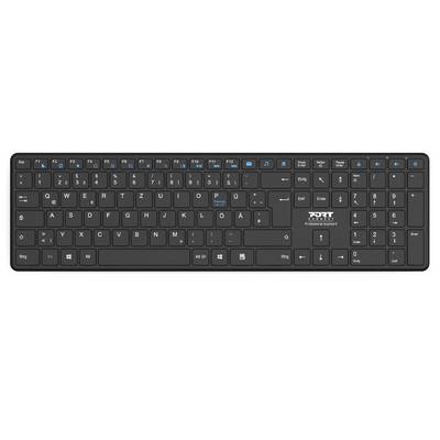 Port Tastatur sans fil Bluetooth QWERTZ Office
