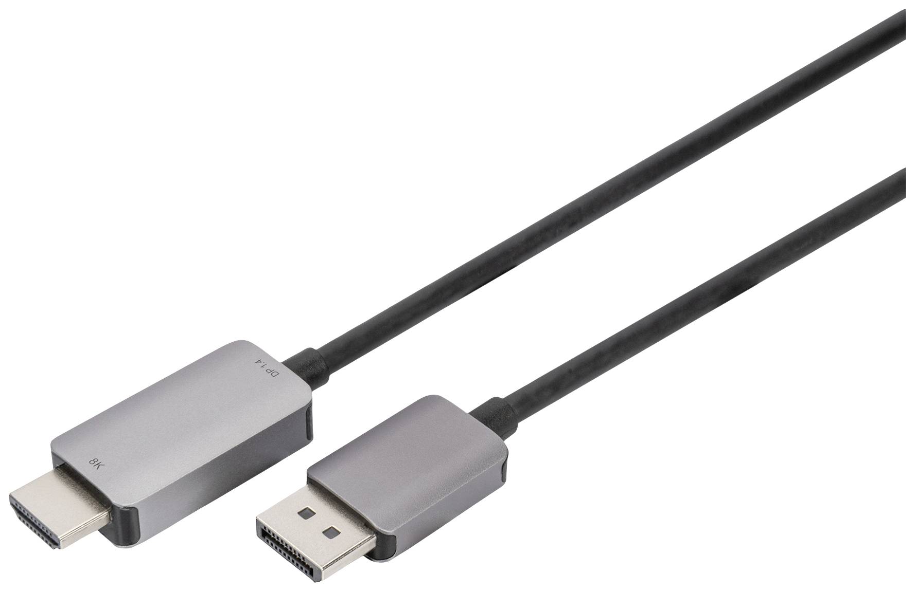 DIGITUS DisplayPort Adapterkabel DP->HDMIA St/St 8K 1,8m sch