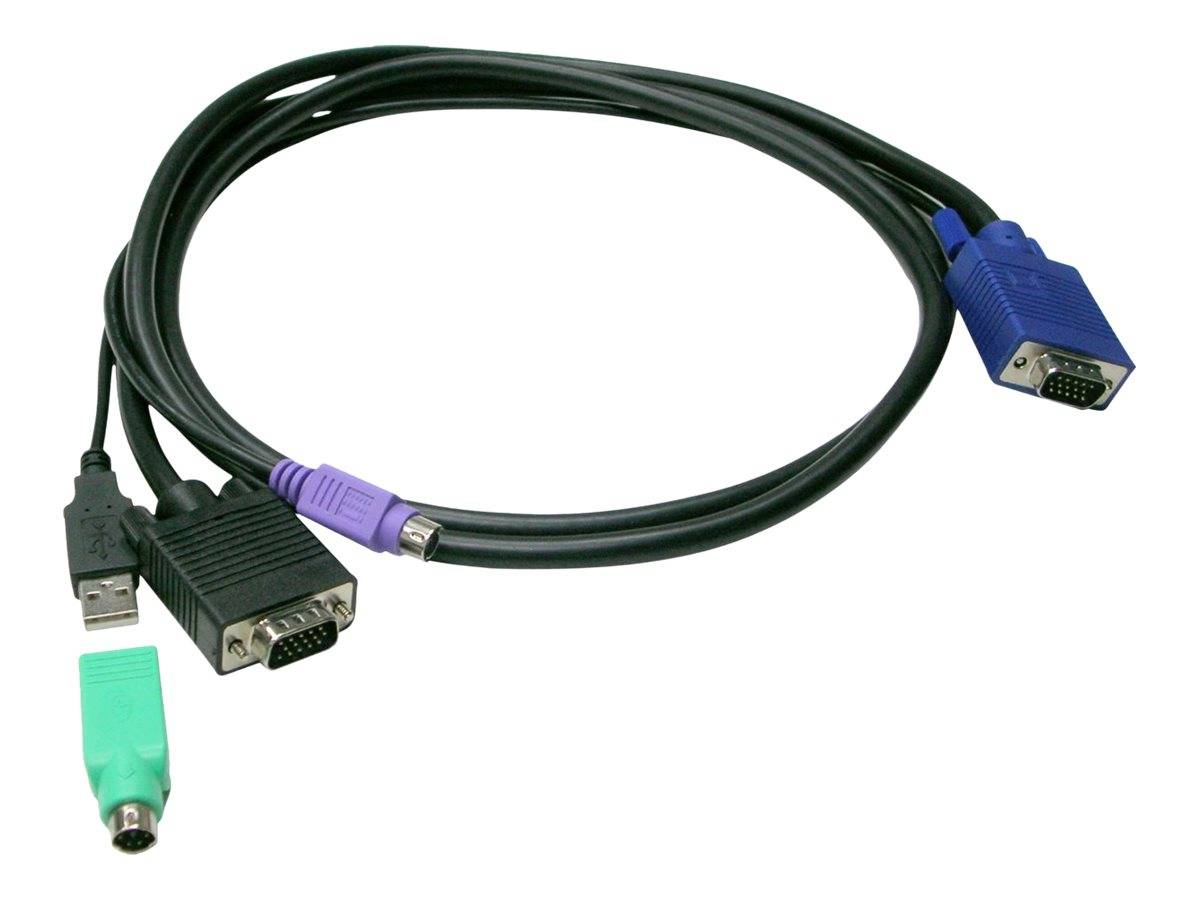 LevelOne KVM Kabel ACC-3201 USB+PS/2 1,80m - ACC-3201