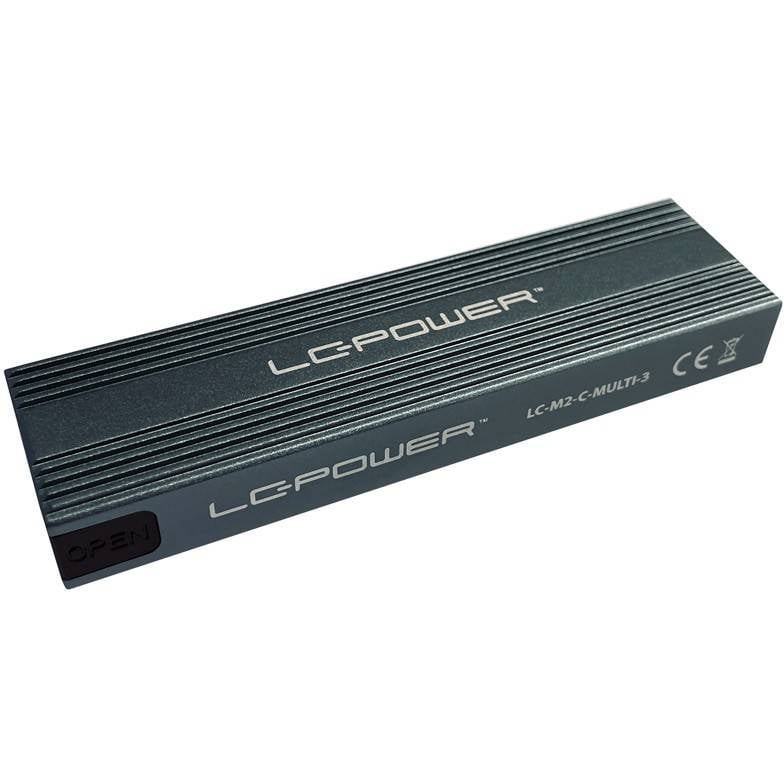 LC-Power SSD-Gehäuse LC-M2-C-Multi-3 -M.2 (NVMe & SATA)