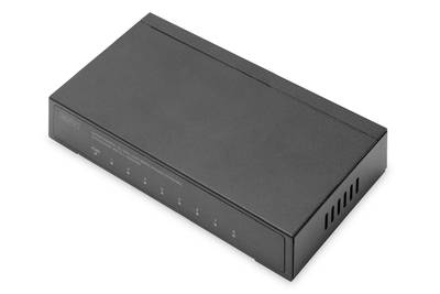 DIGITUS Switch 8-Port Gigabit Unmanaged schwarz - DN-80066