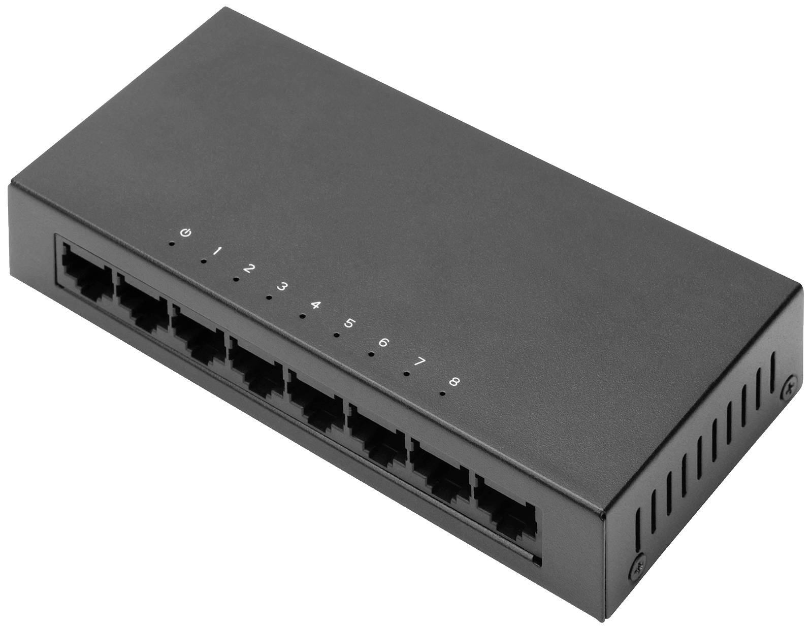 DIGITUS Switch 8-Port 10/100 Unmanaged schwarz - DN-80069
