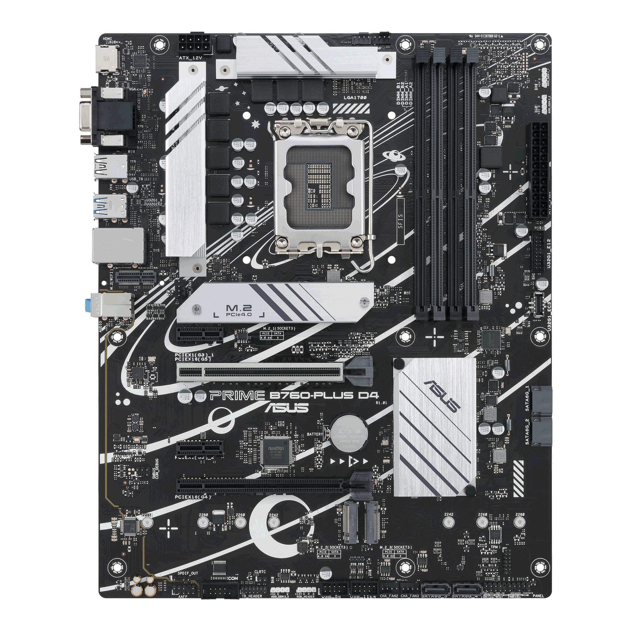 MB ASUS PRIME B760-PLUS D4 (Intel,1700,DDR4,ATX) - 90MB1CW0-M1EAY0