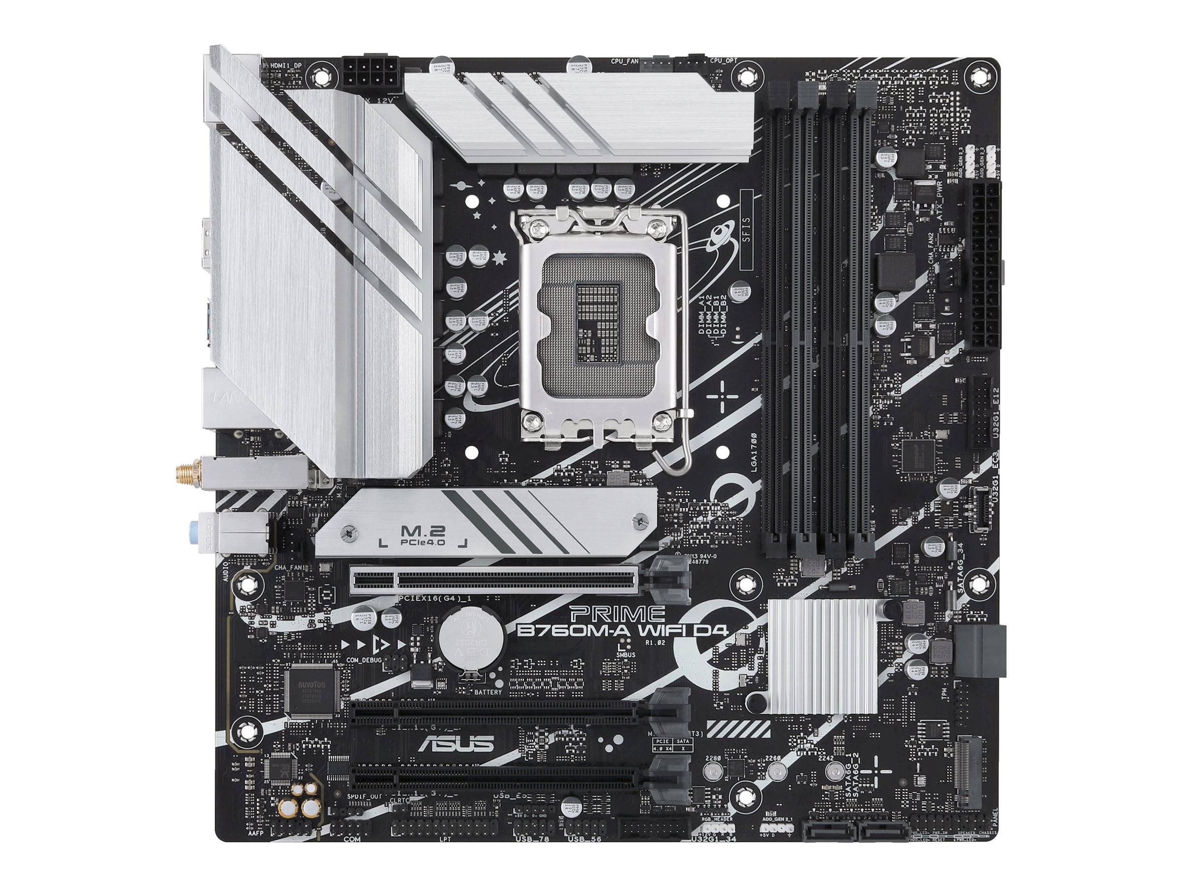 MB ASUS PRIME B760M-A WIFI D4 (Intel,1700,DDR4,mATX) - 90MB1CX0-M1EAY0