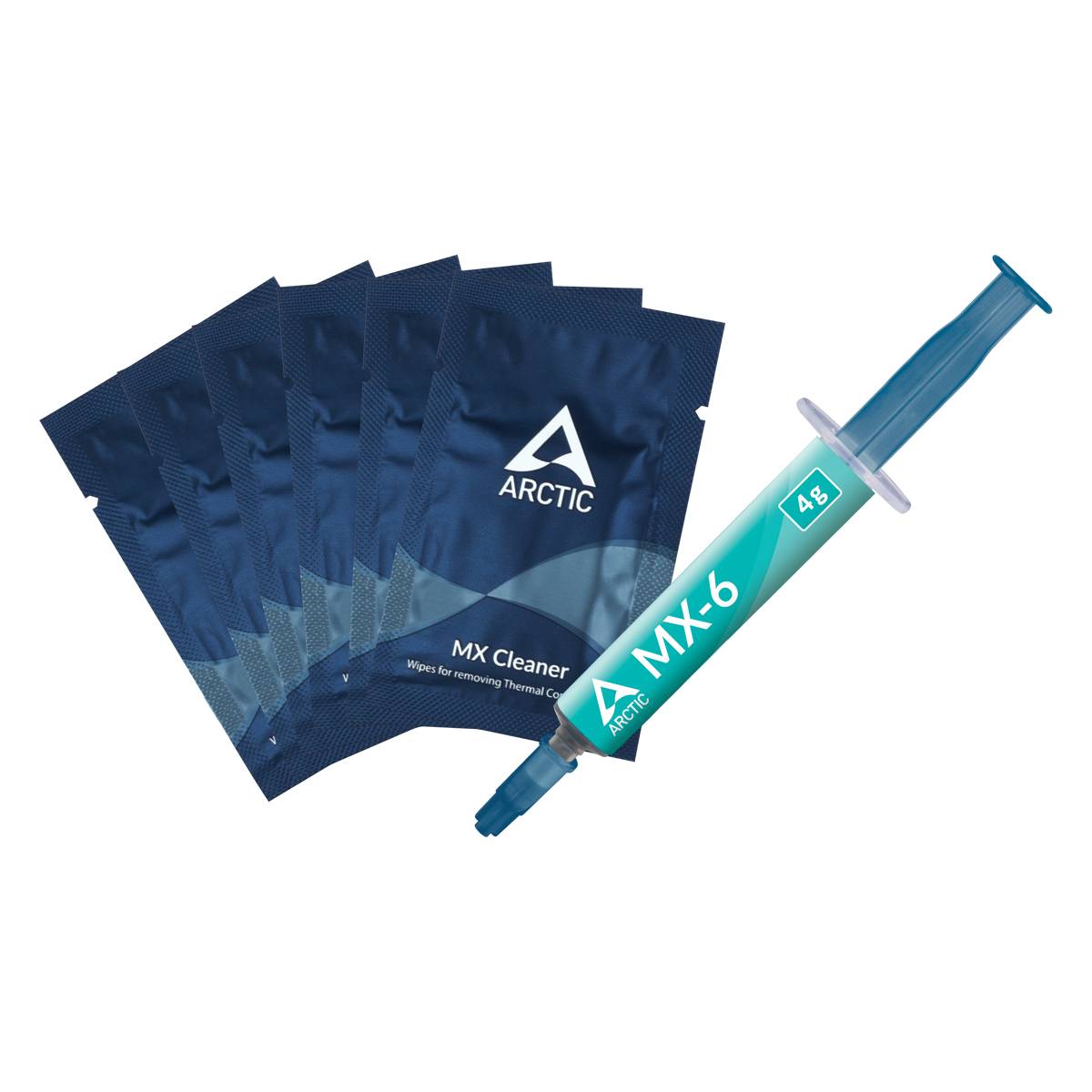 ARCTIC Wärmeleitpaste MX-6 (4 gr.) with 6 pcs MX Cleaner CN - ACTCP00084A