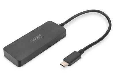 DIGITUS USB-Hub 3-Port C ->3xDP m.Kabel schwarz - DS-45334