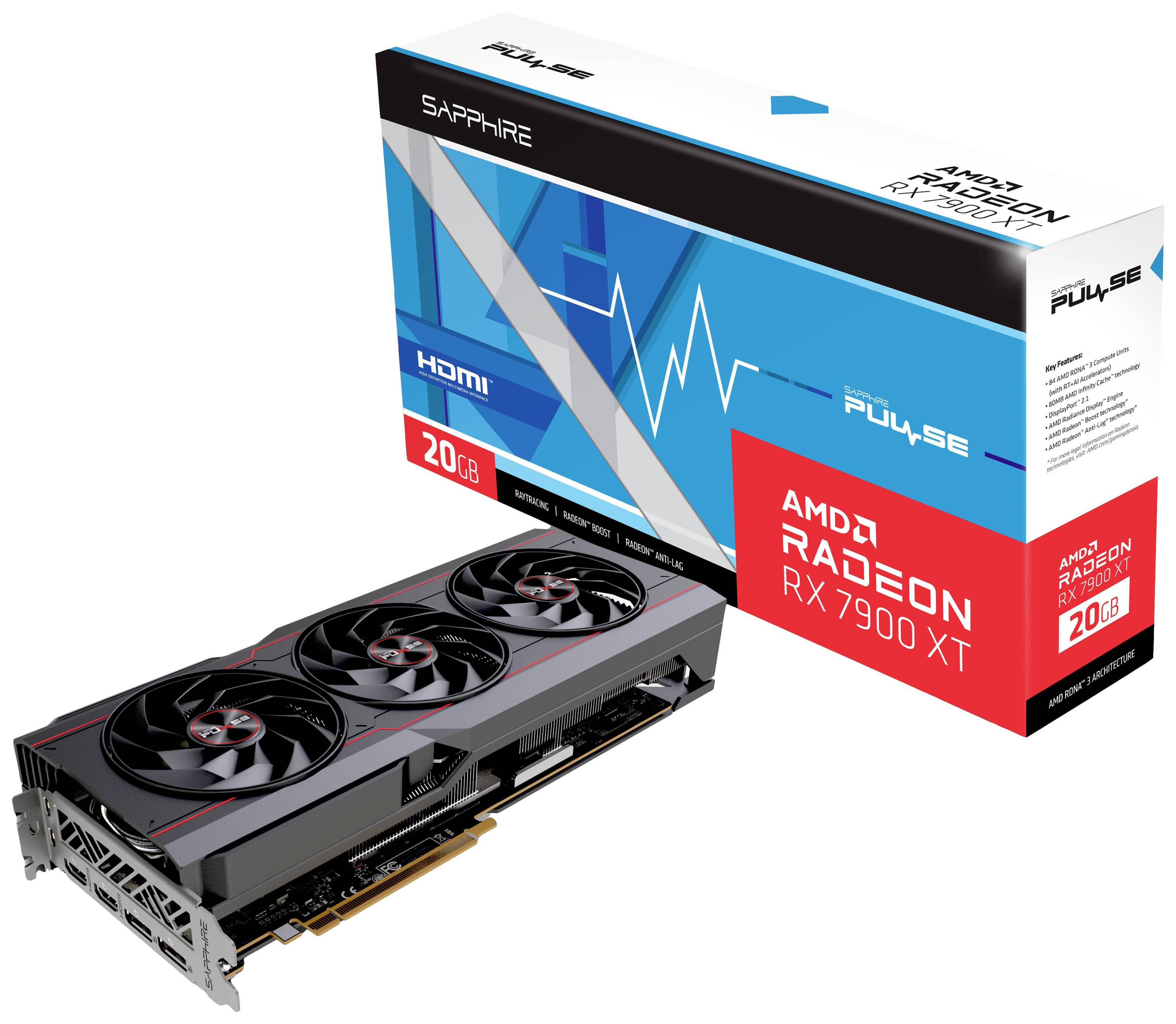 Sapphire Radeon RX7900XT Gaming Pulse OC 20GB GDDR6 HDMI DP - 11323-02-20G