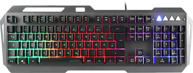 Speedlink Gaming Tastatur LUNERA, Metal Rainbow, schwarz retail Speedlink Gaming Tastatur LUNERA, Metal Rainbow, schwarz retail