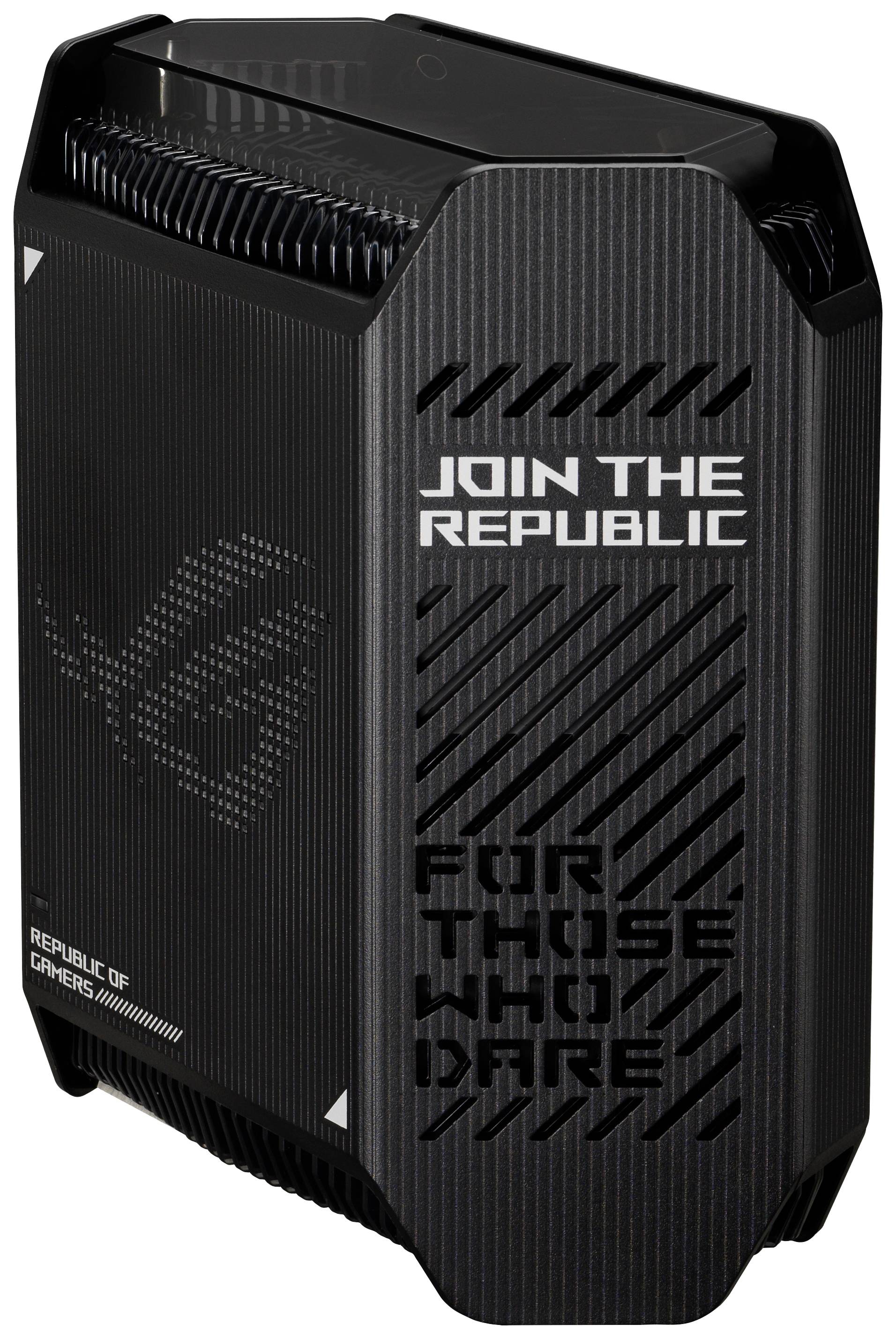 4711081798552 - ASUS ROG Rapture GT6 AX10000 1er Pack Tri-Band Gaming Mesh WiFi System kombinierbarer Router (Tethering als 4G und 5G Ro