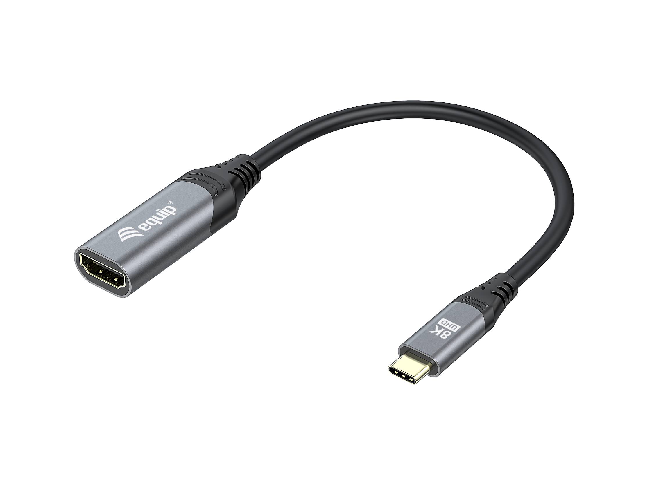 4015867230008 - Equip Adapter USB-C -> HDMI 21 8K60Hz 015m gr 4015867230008 - Equip Adapter USB-C -> HDMI 21 8K60Hz 015m gr