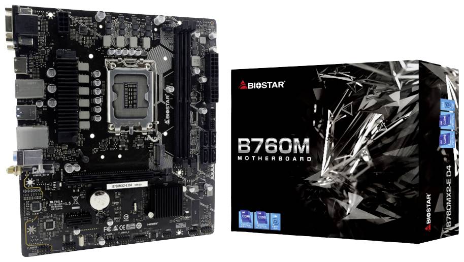 Biostar B760MX2-E D4 (B760,S1700,mATX,DDR4) Biostar B760MX2-E D4 (B760,S1700,mATX,DDR4)