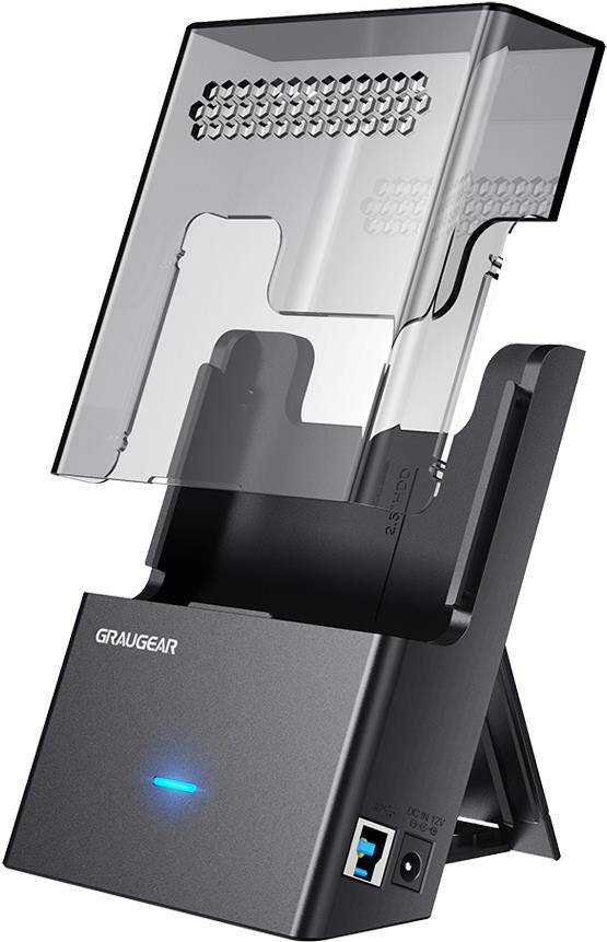 GRAUGEAR Dock-Gehäuse für 3,5"/2,5" HDD/SSD, USB3.2 Gen1