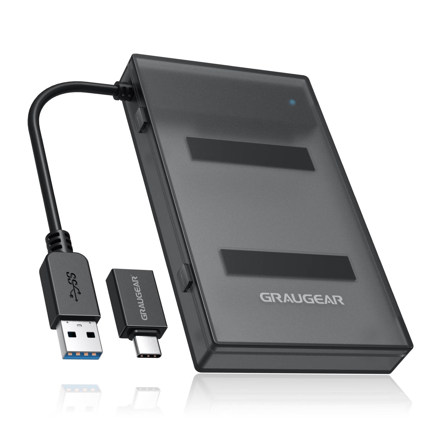 GRAUGEAR USB-A/C 3.1 Adapterkabel 2,5" SATA SSD/HDD