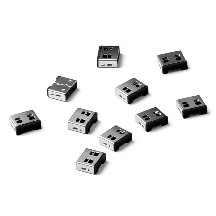 SmartKeeper Basic USB-A Port Blocker schwarz 10 Stk. - UL03P1BK