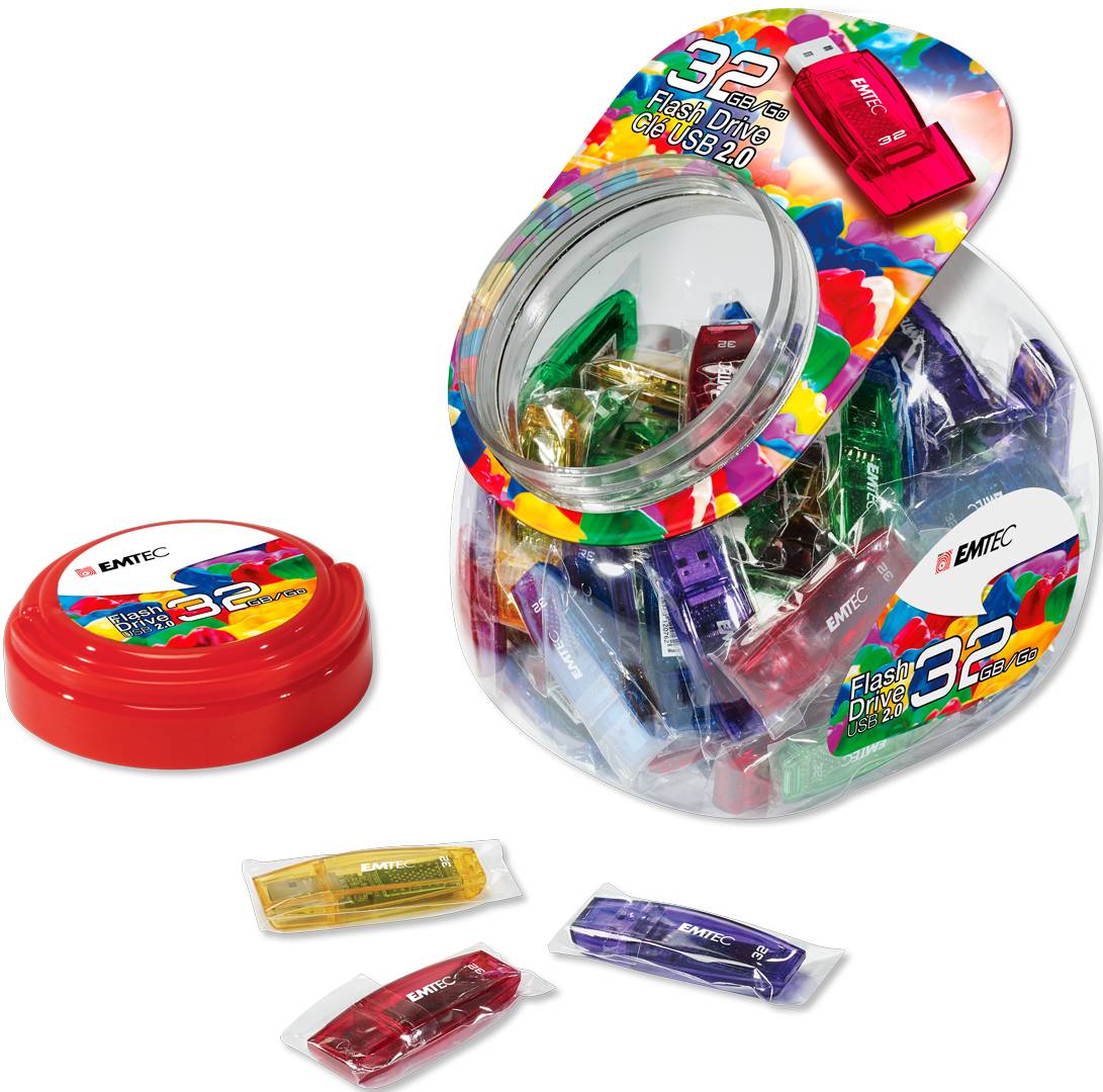 Emtec USB2.0 C410 32GB Candy Jar 80 pces