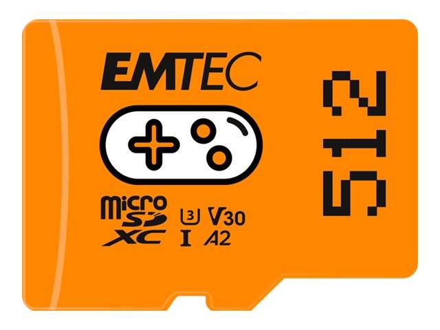 Emtec mSD 512GB UHS I U3 V30 A2 Gaming Orange, Emtec  (BILD1)