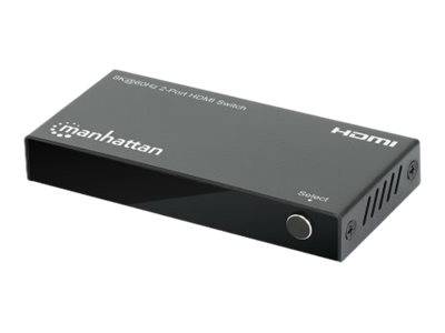 0766623207942 - HDMI Switch 2-Port 8K@60Hz Connects x2 HDMI sources to x1 display Automatic Switching Includes Micro-USB to USB-A power cable Black Three Year Warranty Blister - Video Audio-Schalter - 8K bei 60 Hz 2-Port HDMI - Desktop