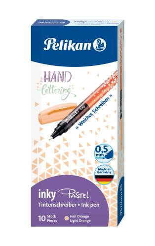 4012700518200 - Pelikan Tintenschreiber inky 273 Pastell Orange 10 Stück Faltschachtel 4012700518200 - Pelikan Tintenschreiber inky 273 Pastell Orange 10 Stück Faltschachtel