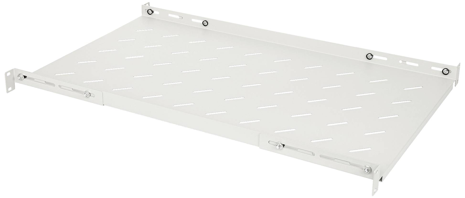 0766623714136 - 714136 19 Zoll Netzwerkschrank-Geräteboden 1 HE Geeignet für Schranktiefe 1000 mm Grau (RAL 7035)