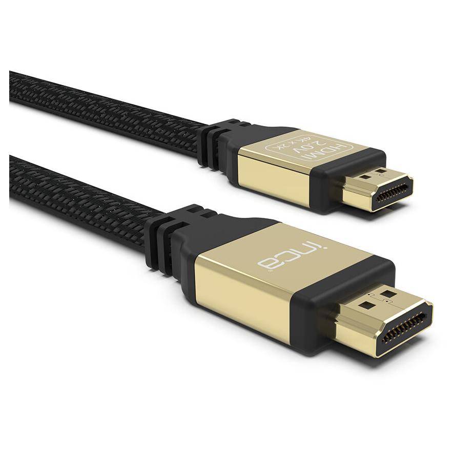 8697980470279 - IHD-02 hdmi Kabel 8K High Definition Bildübertragung Goldspitzen geflochtene Außenhülle - Inca 8697980470279 - IHD-02 hdmi Kabel 8K High Definition Bildübertragung Goldspitzen geflochtene Außenhülle - Inca