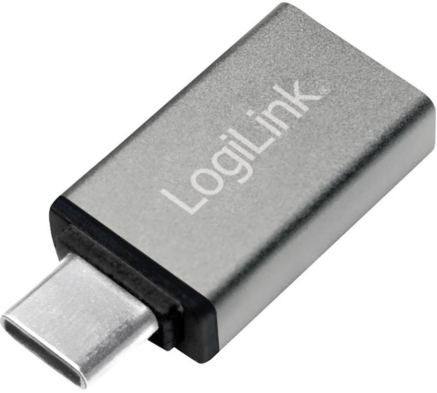 Logilink USB 3.2 Gen1 Type-C Adapter, C/M zu USB-A/F, silber - AU0042