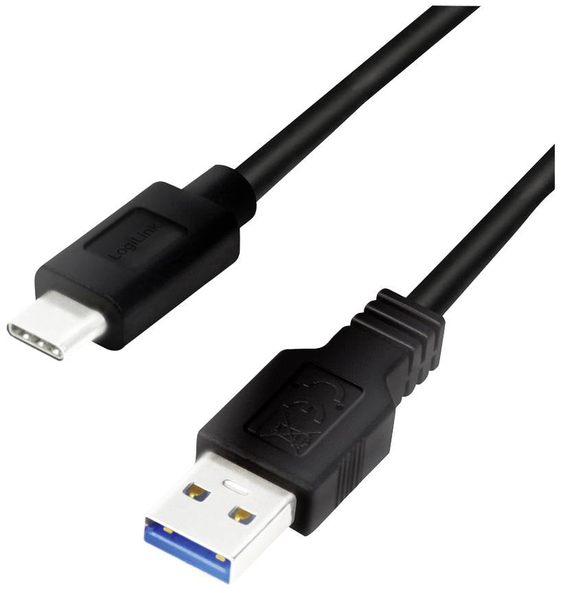 Logilink USB-C Kabel 3.2 Gen1, C/M zu USB-A/M, schwarz 3 m Logilink USB-C Kabel 3.2 Gen1, C/M zu USB-A/M, schwarz 3 m