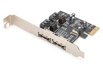 DIGITUS PCI Expr Card 2xSATA intern 2xeSATA extern SATAIII - DS-30105