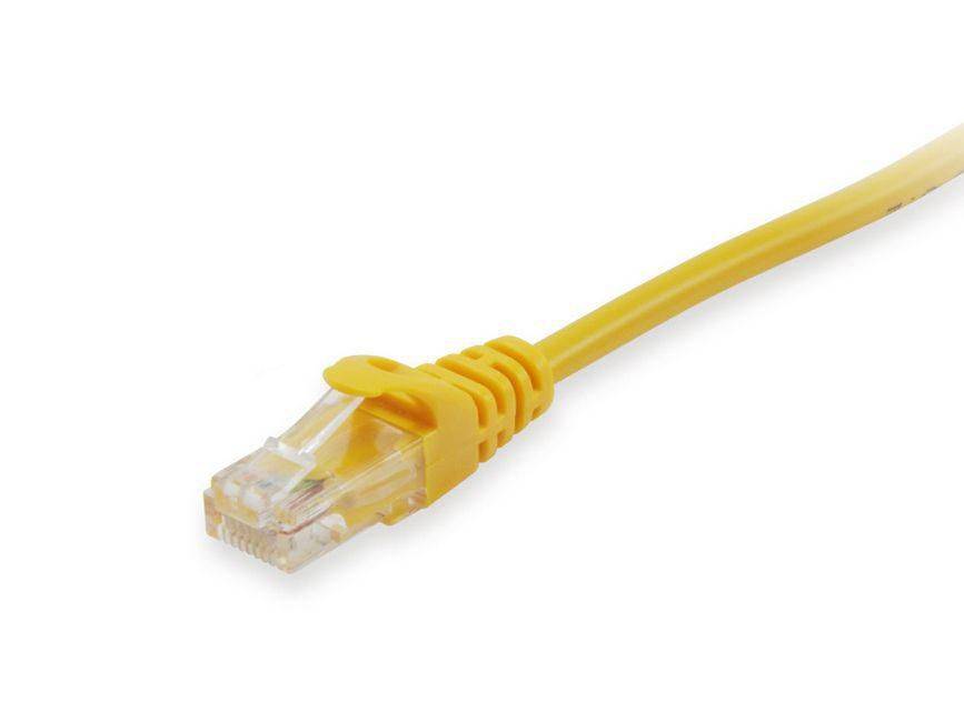 Equip Patchkabel Cat6A U/UTP 2xRJ45 15.00m gelb LSZH Polybeutel - 603068
