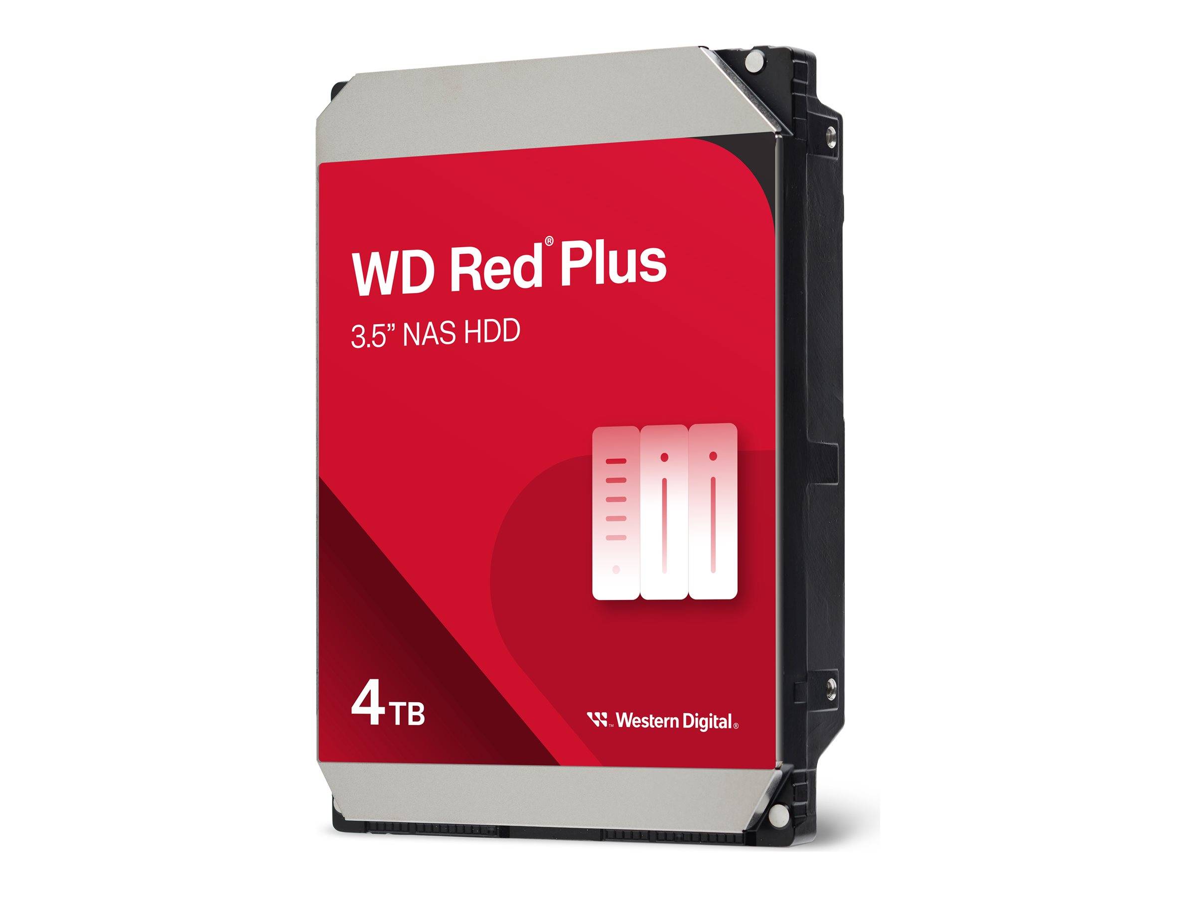 WD Red Plus   8.9cm (3.5)  4TB SATA3 5400  256MB WD40EFPX intern