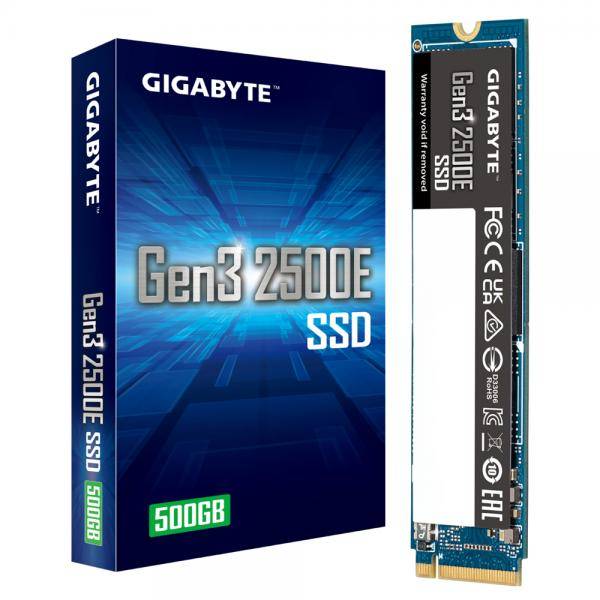 SSD 500GB Gigabyte Gen3 2500E   PCI-E 3.0   NVMe 1.3