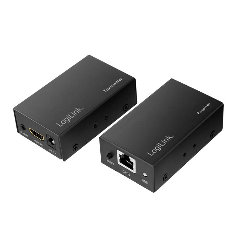 LogiLink Audio/Video-Extender HDMI 1xRJ45 Cat5e/Cat6 1080p Reichweite bis zu 60m