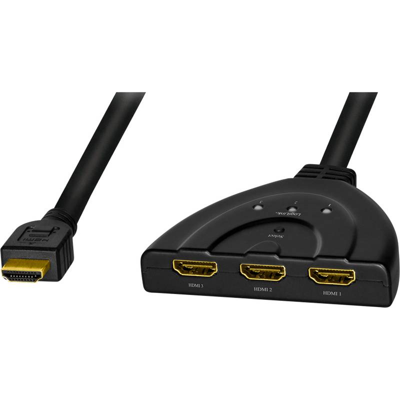 Logilink Switch HDMI,3-port,bidirekt(1x3/3x1),4K/30Hz,CEC - HD0040