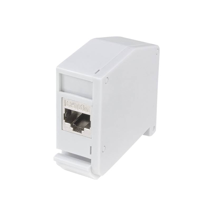 Logilink Hutschienenadapter m.Cat.6A-Kupplung,2xRJ45-Buchse Logilink Hutschienenadapter m.Cat.6A-Kupplung,2xRJ45-Buchse