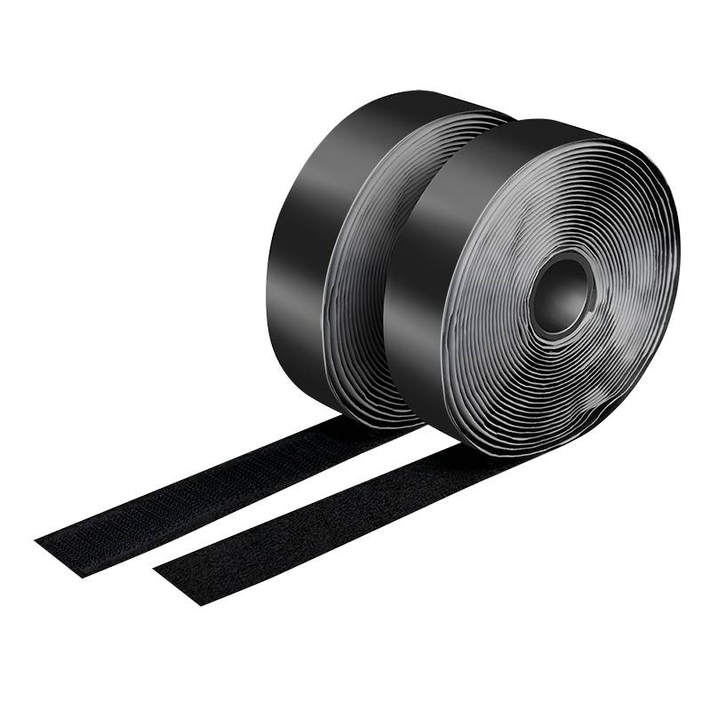 Logilink Klettband-Set, schwarz, Breite: 25 mm, Rolle, 5m