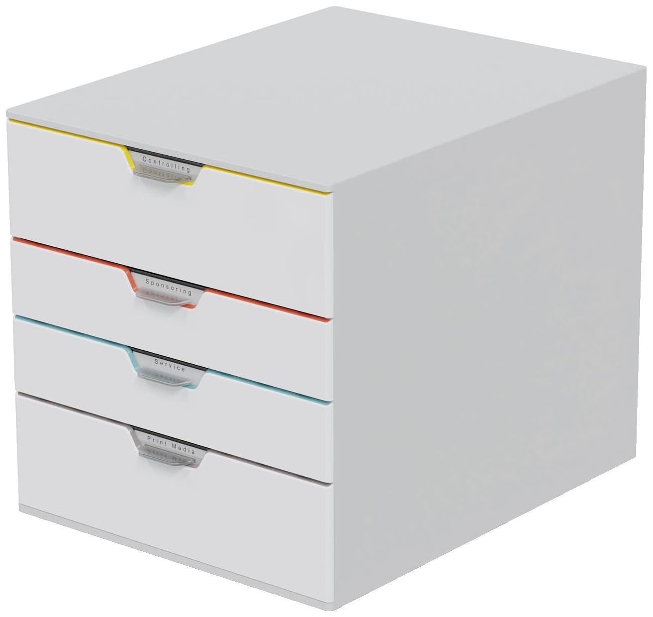 DURABLE Schubladenbox VARICOLOR Mix 4 Fächer mehrfb PapierBüroSchreibwar