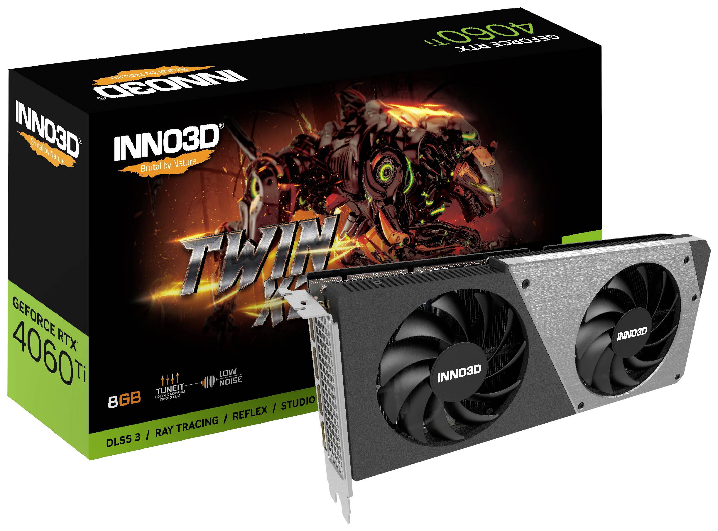 4895223103197 - Inno 3D Grafikkarte Nvidia GeForce RTX 4060 Ti 8 GB GDDR6-RAM PCIe HDMI® DisplayPort 4895223103197 - Inno 3D Grafikkarte Nvidia GeForce RTX 4060 Ti 8 GB GDDR6-RAM PCIe HDMI® DisplayPort