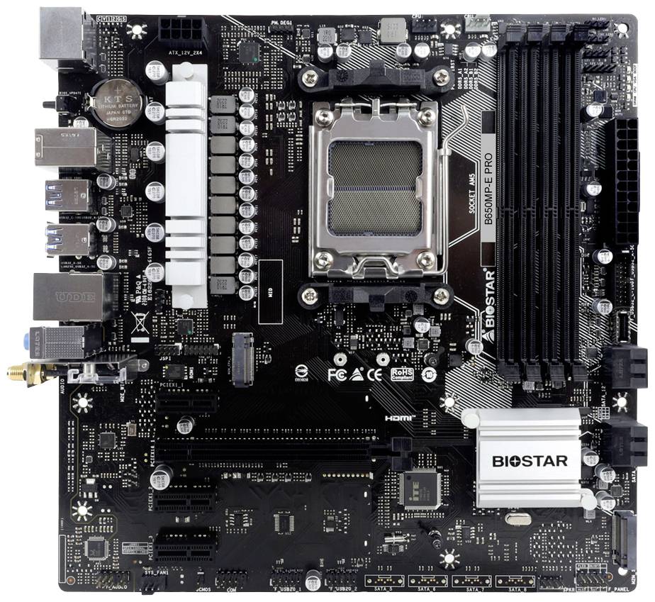 Biostar B650MP-E PRO (B650,AM5,mATX,DDR5) Biostar B650MP-E PRO (B650,AM5,mATX,DDR5)