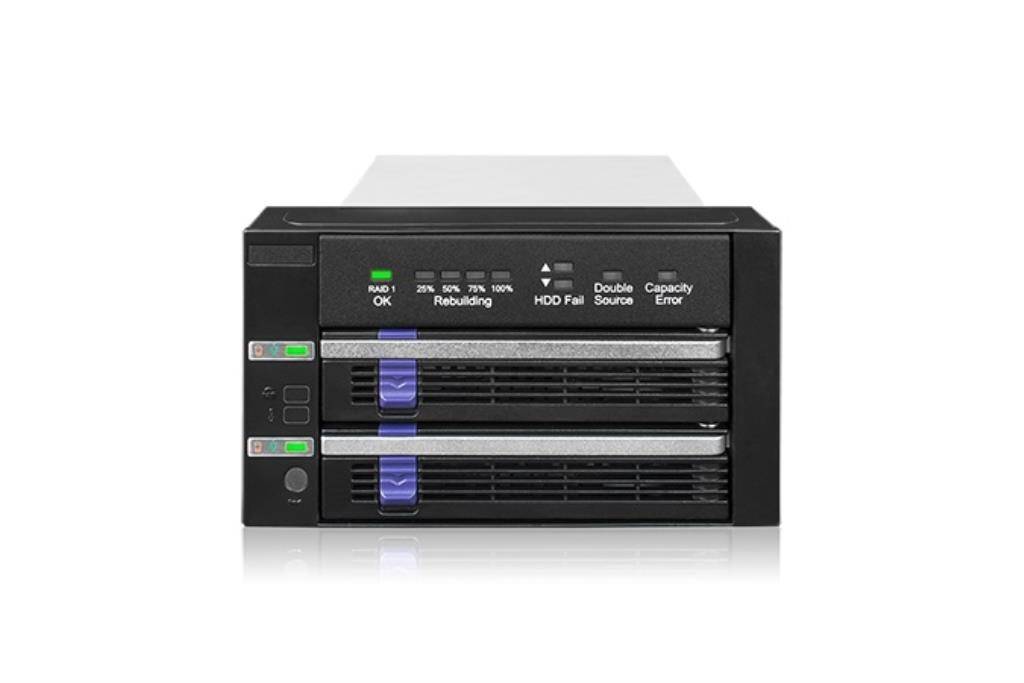 FatCage 2x 2.5"/3.5" SATA HDD/SSD RAID 1 in 2x 5.25" bay bla