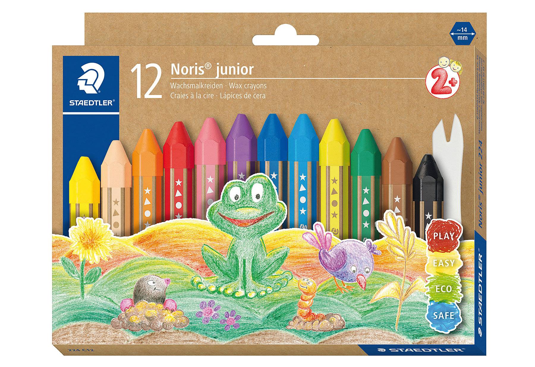 STAEDTLER Wachsmalkreide Noris junior 12er-Set retail Zeichnen,Malen,Basteln