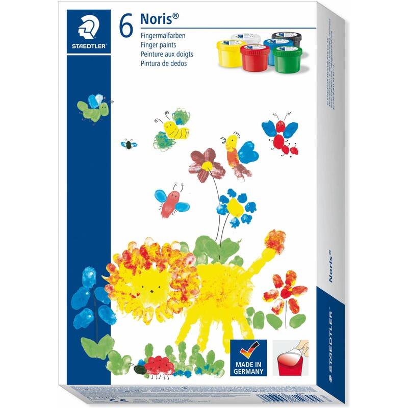 STAEDTLER Fingermalfarbe Noris junior 6er-Set retail Zeichnen,Malen,Basteln