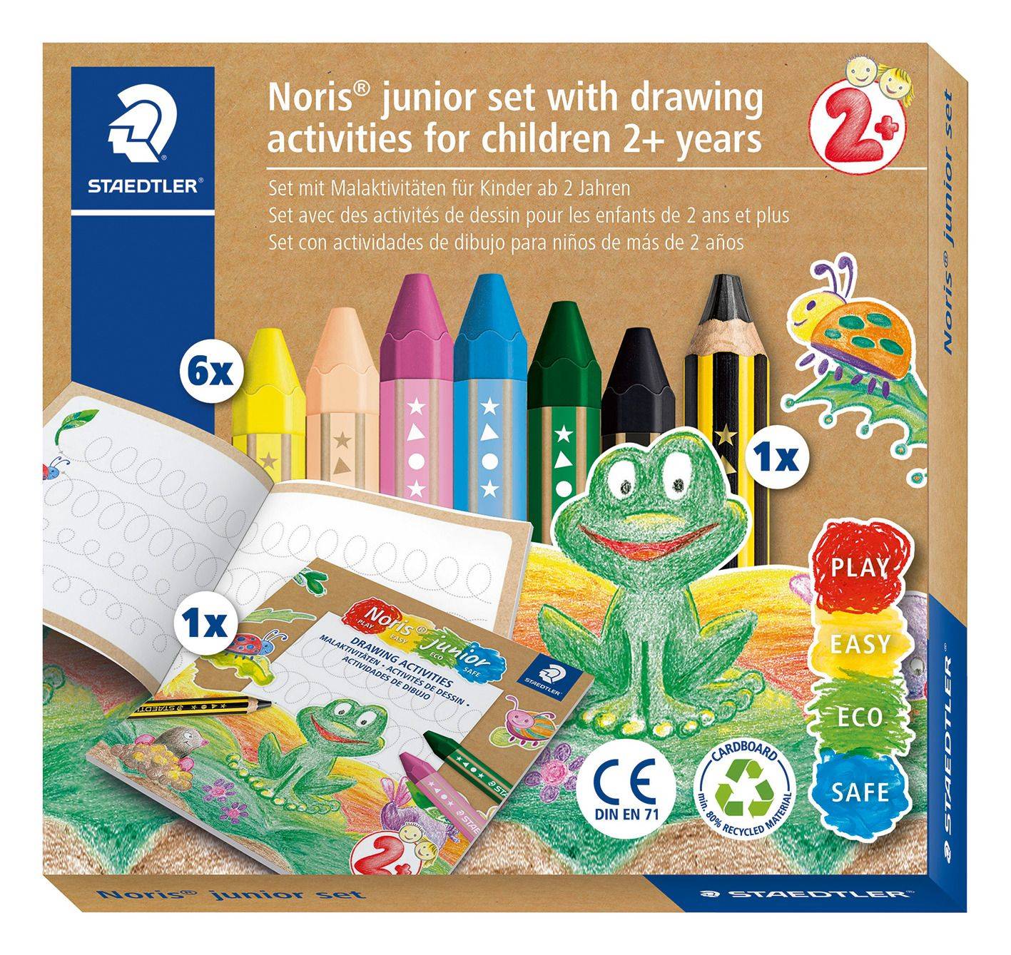 STAEDTLER Wachsmalkreide Noris junior Bastel-Set retail