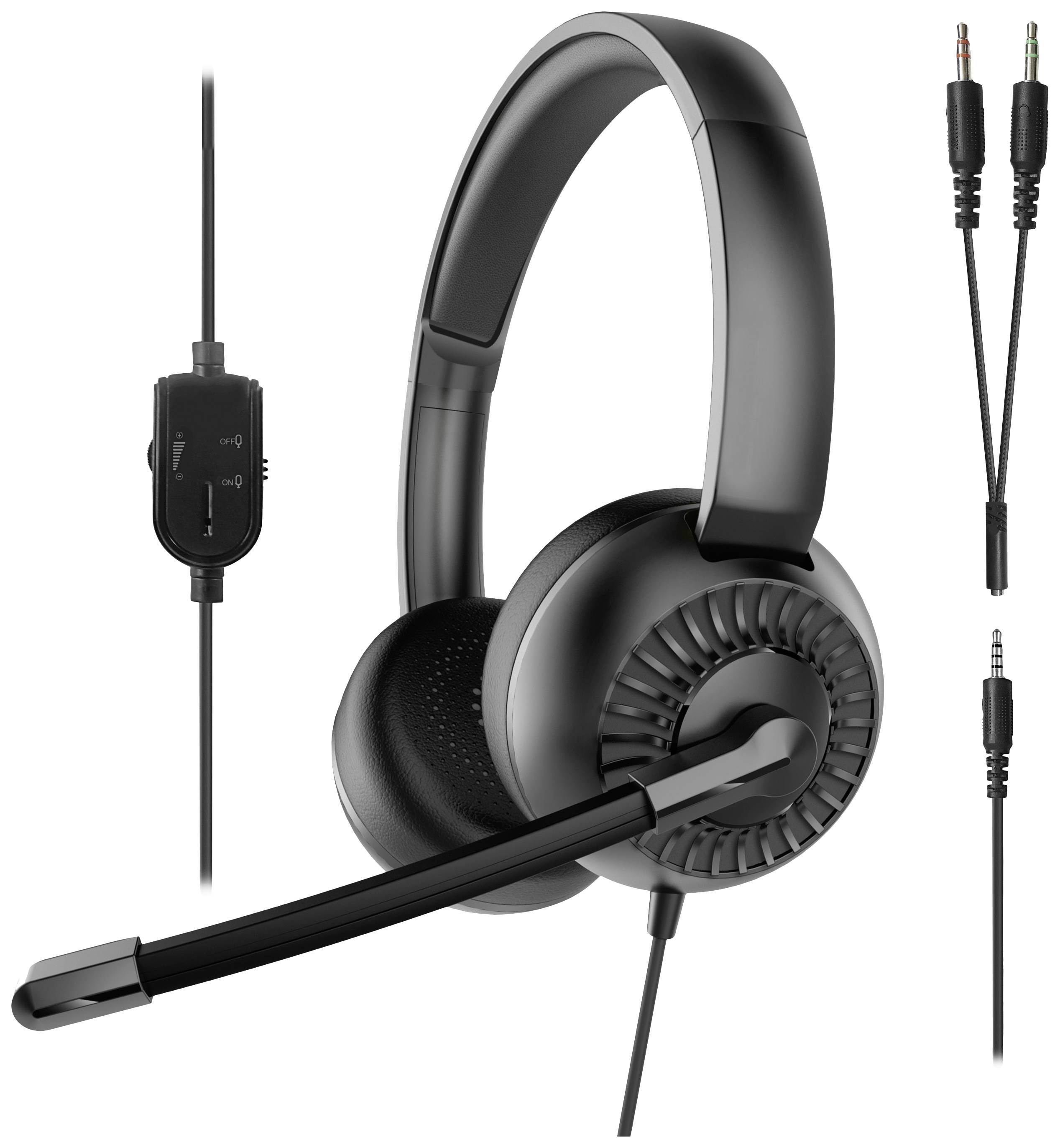 Speedlink Office Headset METIS, Y-Adapter, Stereo, schwarz retail Kopfhörer & Headsets