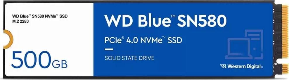 SSD WD Blue M.2 2280 500GB NVMe SN580 intern - WDS500G3B0E