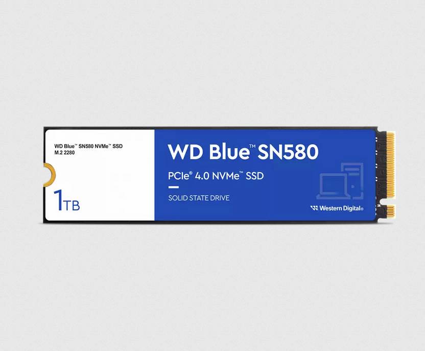 SSD WD Blue M.2 2280 1TB NVMe SN580 intern - WDS100T3B0E